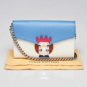 Louis Vuitton Limited Edition Multicolor Epi Leather Tribal Mask Chain Wallet...